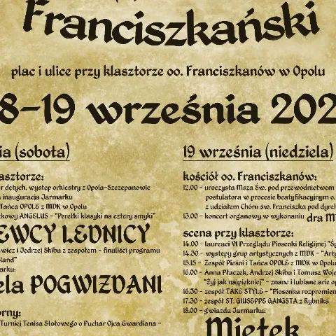 Jarmark Franciszkański 2021