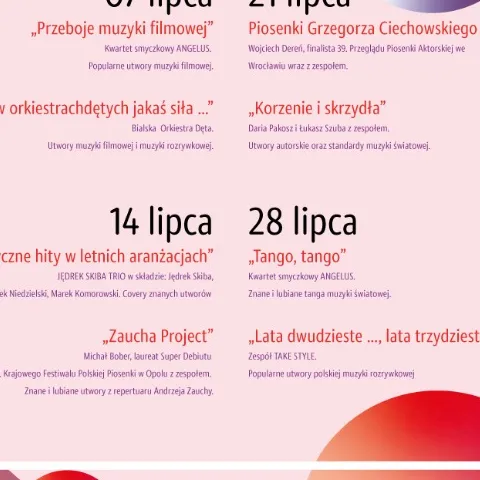 Koncerty promenadowe 2019
